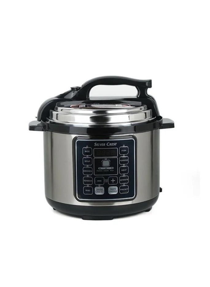 SILVER CREST 10 In 1 Electric Pressure Cooker Instant Programmable Smart Pot 1050 Watts Rice Cooker, 6 Liters, 10 Smart Programs MES6817 - Image 3