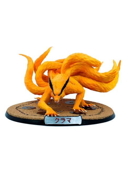 Naruto Tail Beast Series Nine-tailed Demon Fox Scene Statue Decoration Nine Lamas Desktop Model Collection Decorative Toys Gifts for Family and friends