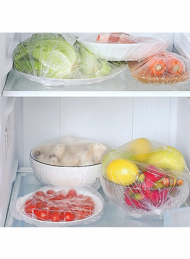 واي آند دي Fresh Keeping Bags,Elastic Food Storage Covers Reusable Flexible Plastic Wrap Universal Kitchen Packaging Airtight Lid (100 PCS) - Image 2