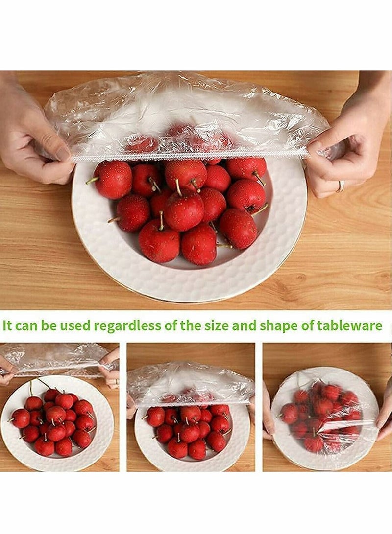 واي آند دي Fresh Keeping Bags,Elastic Food Storage Covers Reusable Flexible Plastic Wrap Universal Kitchen Packaging Airtight Lid (100 PCS) - Image 4