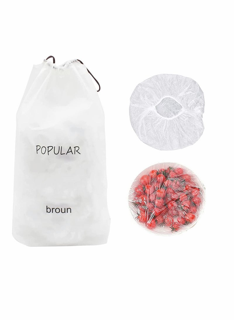 واي آند دي Fresh Keeping Bags,Elastic Food Storage Covers Reusable Flexible Plastic Wrap Universal Kitchen Packaging Airtight Lid (100 PCS) - Image 1