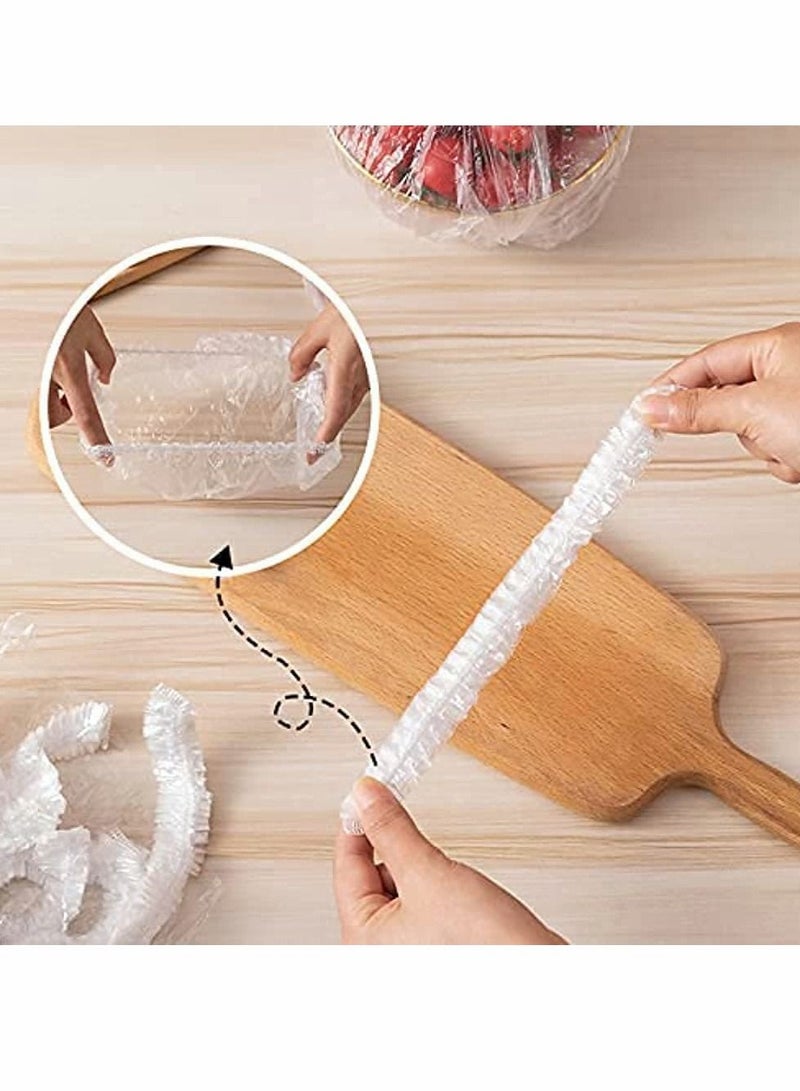 واي آند دي Fresh Keeping Bags,Elastic Food Storage Covers Reusable Flexible Plastic Wrap Universal Kitchen Packaging Airtight Lid (100 PCS) - Image 3