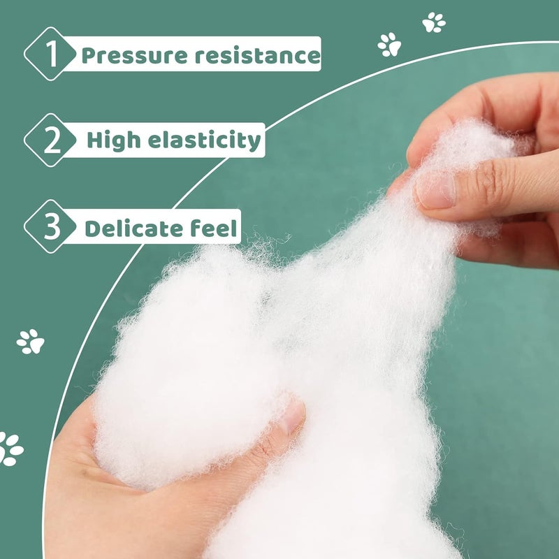 Perfect Sleeper Premium 1kg Polyester Fiber Filler: Cloud-Like Softness for Pillows, Soft Toys, and Crochet Projects - Ideal Synthetic Alternative to Cotton with Durable Resilienc - Image 3