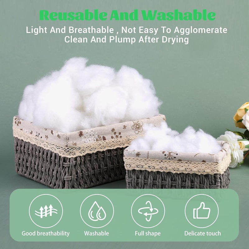 Perfect Sleeper Premium 1kg Polyester Fiber Filler: Cloud-Like Softness for Pillows, Soft Toys, and Crochet Projects - Ideal Synthetic Alternative to Cotton with Durable Resilienc - Image 4