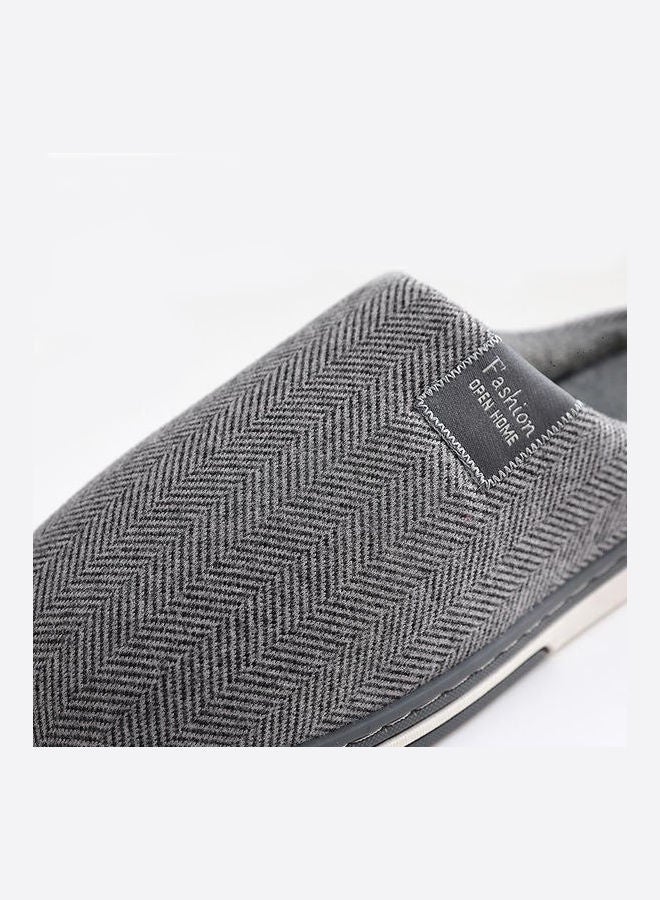 Cotton Bedroom Slippers Grey - Image 4