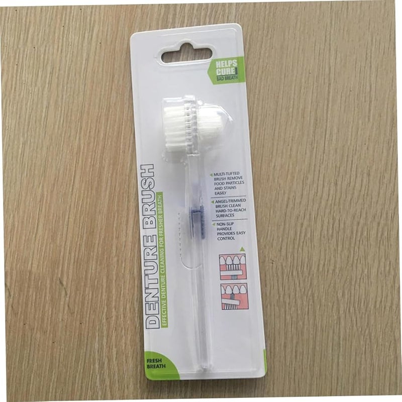 VALICLUD Double Sided Denture Brush for False Teeth Soft Bristles Cleaning Tool - Image 5