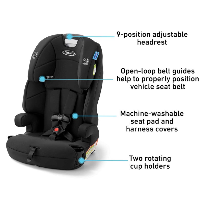 Graco Tranzitions 3-in-1 Harness Booster Car Seat, Forward Facing Car Seat, Highback, to Backless Booster, Proof - Image 4