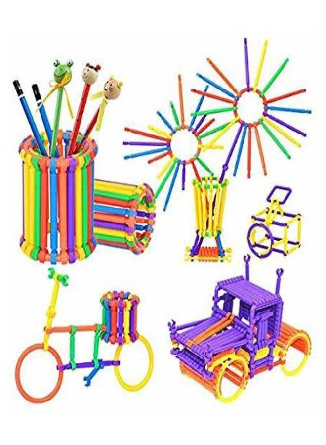 VELOCIOUS Expert Building Stick Blocks for Kids, 98 Pieces Blocks. let Your Kid Make Everything he/she Dreams of. Improves Logical Thinking and Cognitive Skills of Kids - Image 1