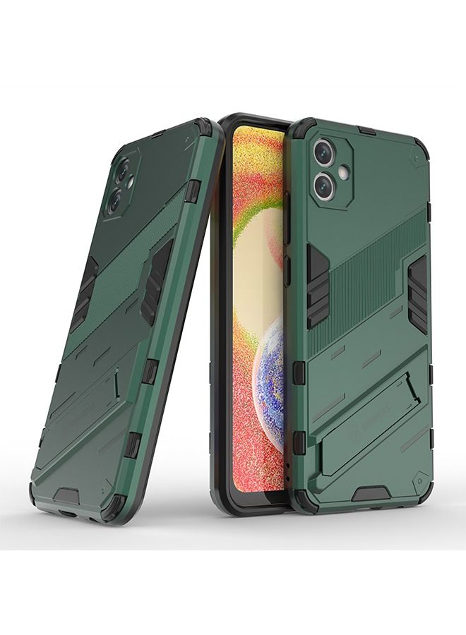 BIBERCAS Samsung Galaxy A04e Case Cover Hybrid Heavy Duty Armor Anti-Scratch Rear Invisible Bracket Rugged Dual Layer Anti-slip and Sweat Resistant Protector Cover - Image 1