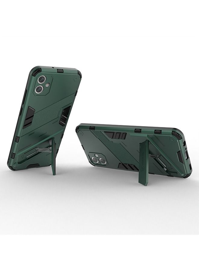 BIBERCAS Samsung Galaxy A04e Case Cover Hybrid Heavy Duty Armor Anti-Scratch Rear Invisible Bracket Rugged Dual Layer Anti-slip and Sweat Resistant Protector Cover - Image 3