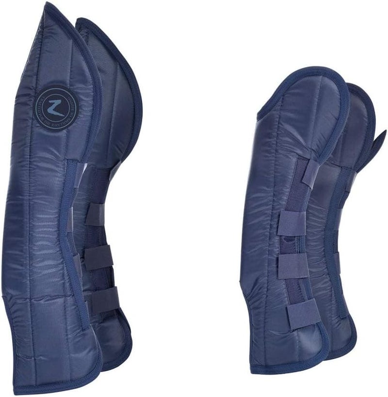 HORZE Horse Shipping Boots Set of 4  Peacoat Dark Blue  Horse - Image 1