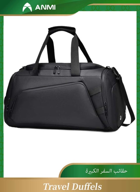 Sport Duffle Backpack Gym Bag with Dry Wet Pocket & Shoes Compartment for Men Women Travel Weekender Overnight