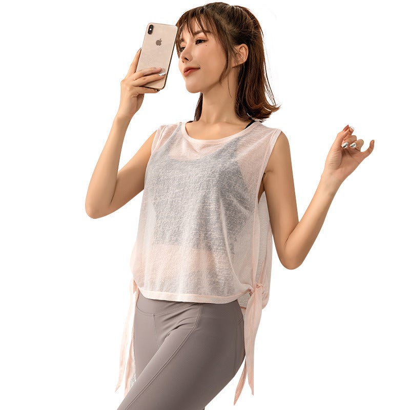 2025 New Yoga Vest Women Breathable Quick Dry Sleeveless Top - Image 5