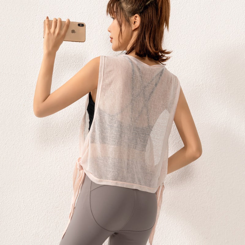 2025 New Yoga Vest Women Breathable Quick Dry Sleeveless Top - Image 1