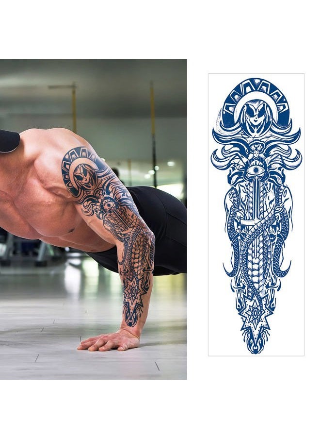 Aresvns - Semi Permanent Sleeve tattoos for Men and women, Realistic Fake Tattoos Full Arm Waterproof & Long-Lasting 2 Weeks - Image 1