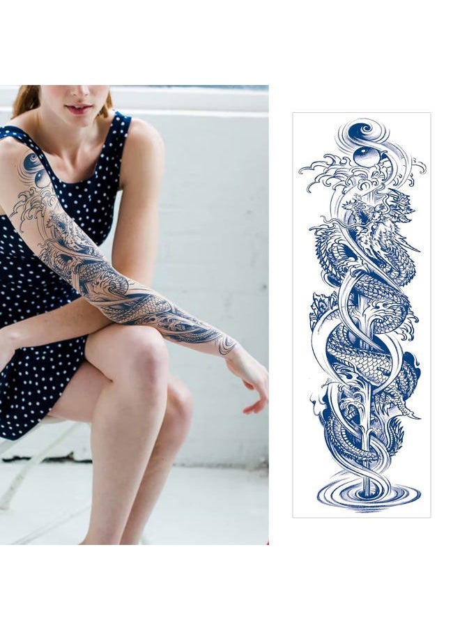 Aresvns - Semi Permanent Sleeve tattoos for Men and women, Realistic Fake Tattoos Full Arm Waterproof & Long-Lasting 2 Weeks - Image 1