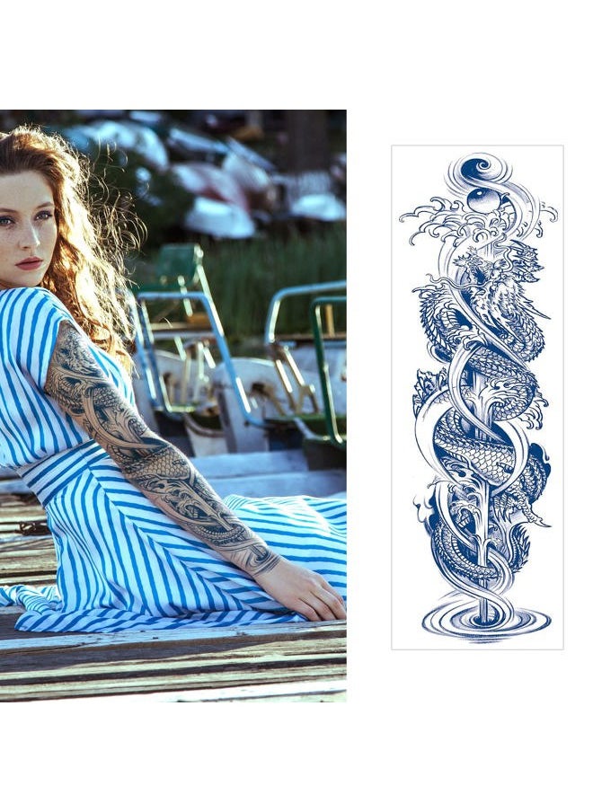 Aresvns - Semi Permanent Sleeve tattoos for Men and women, Realistic Fake Tattoos Full Arm Waterproof & Long-Lasting 2 Weeks - Image 1
