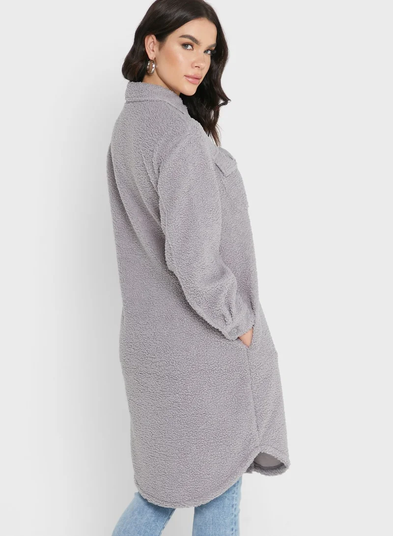 NEW LOOK Longline Knitted Shacket