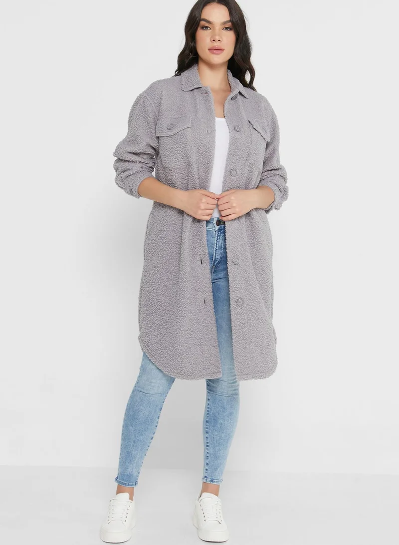 NEW LOOK Longline Knitted Shacket