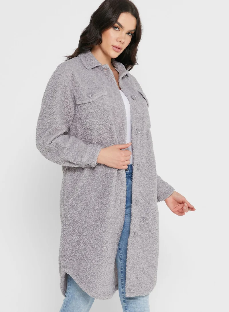 NEW LOOK Longline Knitted Shacket