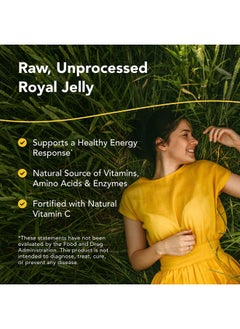 North American Herb & Spice Royal Power 120 Capsules Royal Jelly Concentrate Healthy Energy Response Natural Source Of Vitamins Fortified With Rosemary & Sage Nongmo 60 Servings  - Image 3