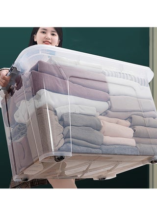 Storage Bins Clear Storage Box Stackable Storage Containers 52.5*38*32.5cm Ultra Latch Box Closet Organizers Plastic Storage Bin with Lid Storage Boxes for Organizing Toys, Clothes, Office - pzsku/Z3C01E0300E6BABD88A1BZ/45/_/1721027609/a81880ce-34ea-4764-9891-ec3c467378f0