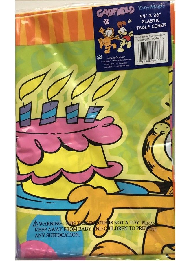 Unique Garfield Birthday Party Supplies Bundle For Party Of 16 Includes Plates Napkins Table Cover (Bundle For 16) - Image 4