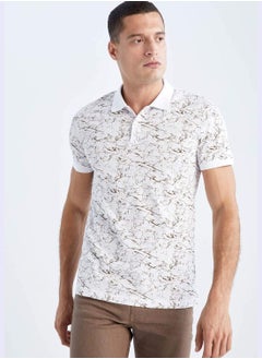DeFacto Man Slim Fit Polo Neck Short Sleeve Knitted Polo T-Shirt  - Image 1