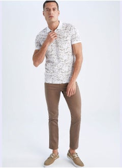 DeFacto Man Slim Fit Polo Neck Short Sleeve Knitted Polo T-Shirt  - Image 2