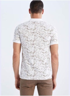 DeFacto Man Slim Fit Polo Neck Short Sleeve Knitted Polo T-Shirt  - Image 4