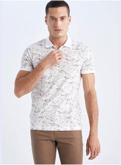 DeFacto Man Slim Fit Polo Neck Short Sleeve Knitted Polo T-Shirt  - Image 3