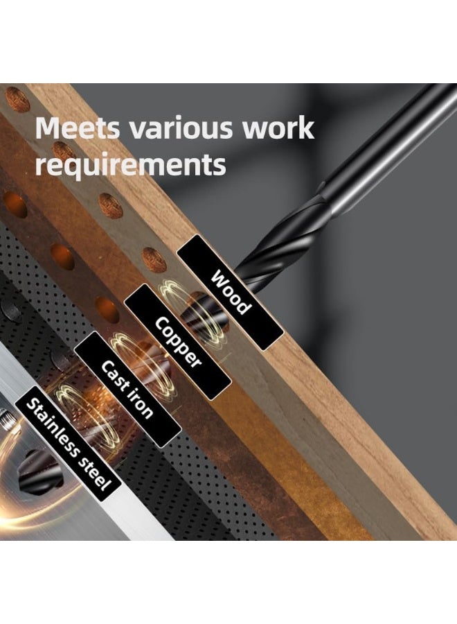 Deli HSS Drill Bit Set, 13 Pieces – High-Speed Steel for Metal Drilling - Image 5