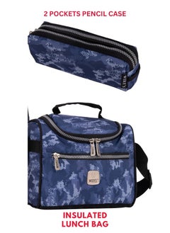 Wires Kids School Trolley Bag laptop compartment Big Wheels With Lunch bag & Pencil Case  - Image 5