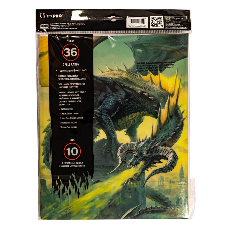 Ultra Pro Ultra PRO - Dungeons & Dragons: Honor Among Thieves Character Folio with Stickers Ft. Hugh Grant - Organize & Store your Notes  Character Sheets  & D&D Spell cards  Includes Two 9-Pocket Pages  - Image 2