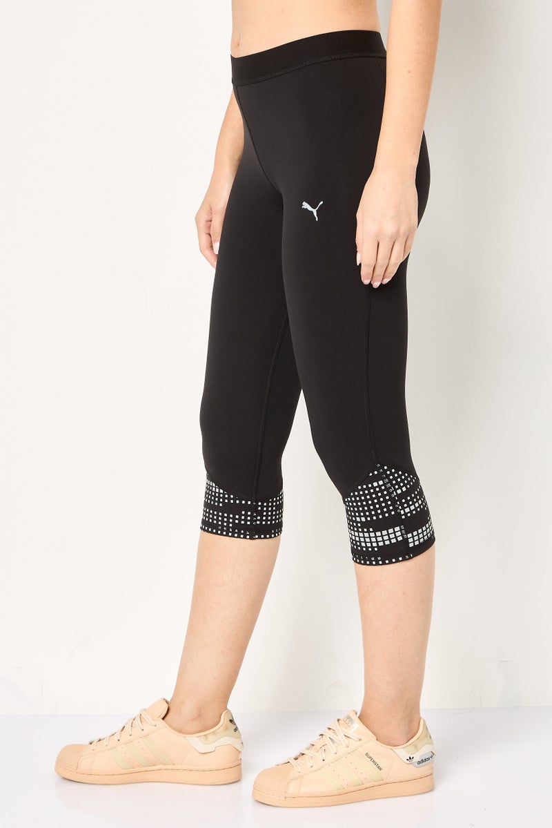 PUMA Women Sportswear Fit 3/4 Training Tights, Black - Image 3