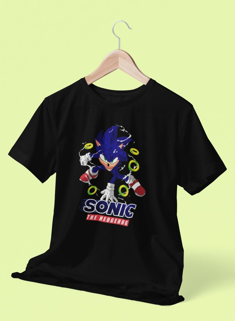 ZOOM تصميم تي شيرت للأطفال - حلقات سونيك القنفذ