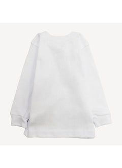 Junior Plain White Long-Sleeved Undershirt  - Image 2