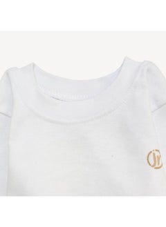 Junior Plain White Long-Sleeved Undershirt  - Image 3