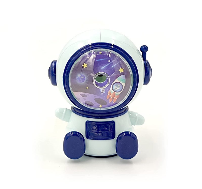 Niku Niku Space Astronaut Pencil Sharpener for Kids Table Sharpener Machine Birthday Return Gift Pencil Cutter Machine Sharpeners for School Supply and Office Pack of 1 Random Colour - Image 1