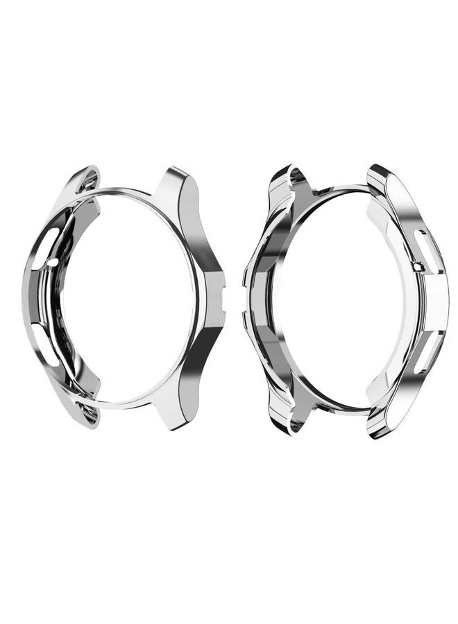 erorex Tpu Plated Shockproof Case For Samsung Gear S3 Frontier Smartwatch 46Mm(Silver) - Image 1