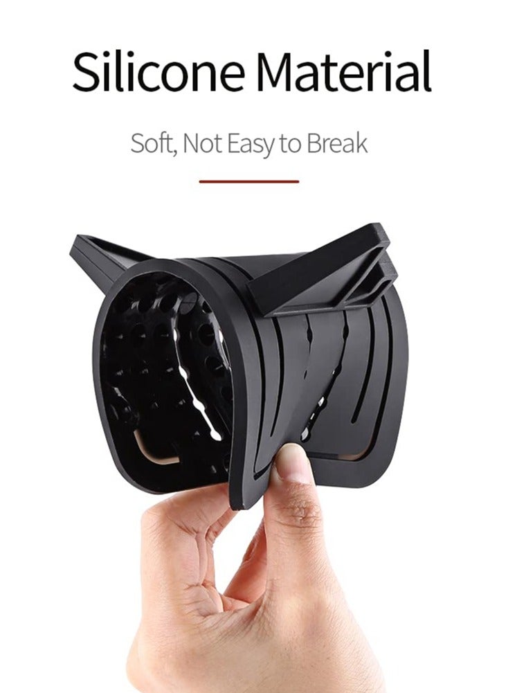 Excefore Car Phone Holder Anti-Slip Silicone Dashboard Car Pad Adjustable Smartphone Holder for Car/Home/Office Compatible with iPhone - Image 5