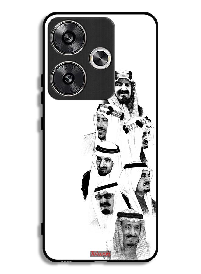Tolwak Xiaomi Redmi Turbo 3 5G Protective Case Cover Saudi Kings Art B_W - Image 1