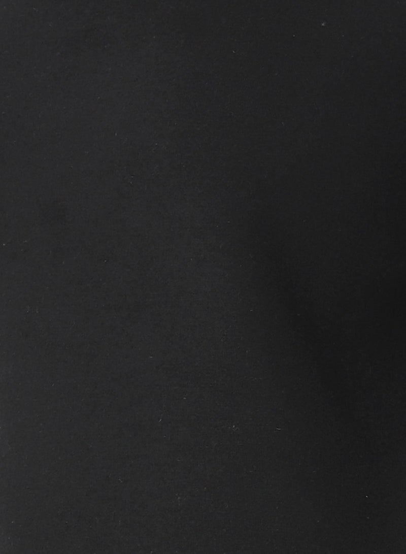 Andora Long Sleeves Slip On Fleeced Plain Hoodie _ Black - Image 4