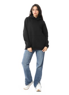 Long Sleeves Slip On Fleeced Plain Hoodie _ Black - pzsku/Z3C026B9F46B4571823B0Z/45/_/1729427177/aaf5f12c-355d-4cd8-a13b-13c2665766e2