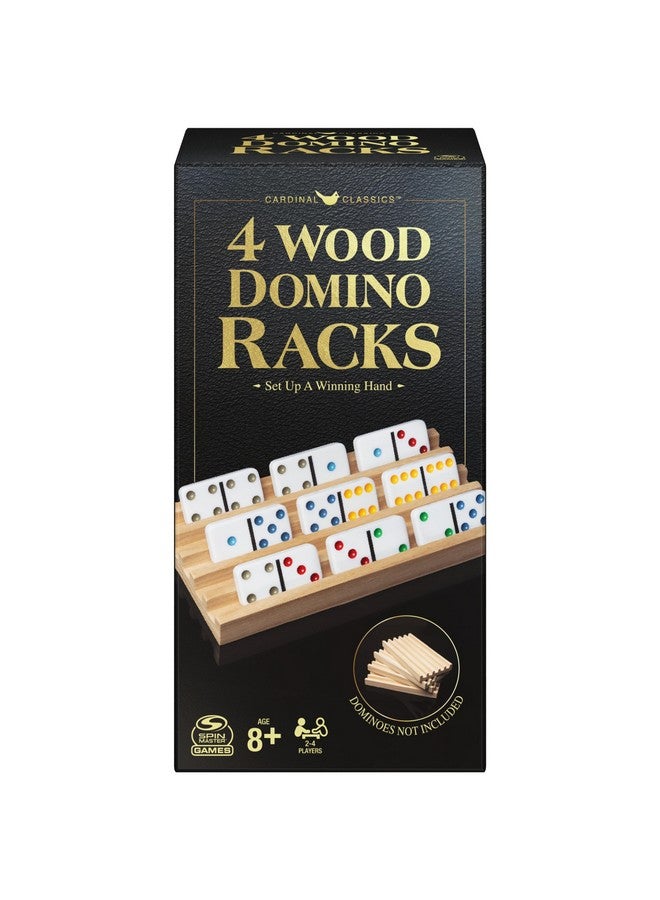 سبين ماستر جيمز ألعاب سبين ماستر، رفوف دومينو خشبية، مجموعة من 4 صواني لدومينو القطار المكسيكي، ألعاب دومينو، لعبة كلاسيكية، لعبة أطفال، للبالغين والأطفال من سن 8 سنوات فما فوق - Image 1