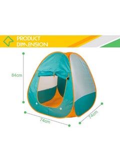 BabyGo BabyGo Ball Pool Tent House for Kids, Pop Up Ball Pit Play Tent House for Boys Girls, Babies and Toddlers Indoor& Outdoor(Green Orange), Tent House Theme  - Image 4