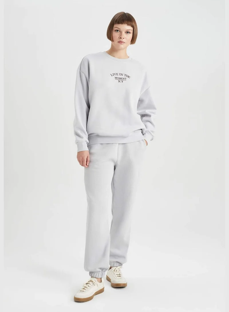 DeFacto Woman Crew Neck Knitted Sweatshirt