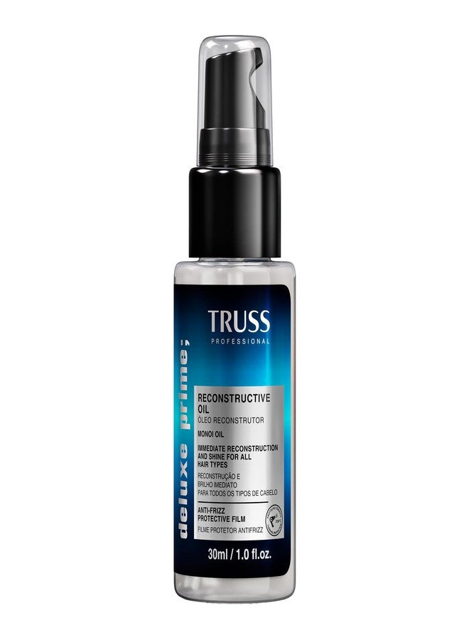 TRUSS Deluxe Prime Reconstructive Hair Oil for Damaged Hair - Split End Repair Treatment with Heat Protection & Frizz Control - Seals Cuticle for Strength & Softness (1 Fl oz) - Image 1