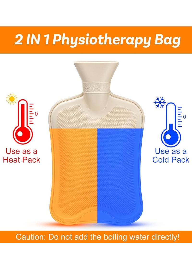 Hot Water Bag in Hot & Cold Therapies, 2L Hot Water Bag for Menstrual Cramps, Neck and Shoulder Pain Relief, Hand Feet Warmer - Image 5