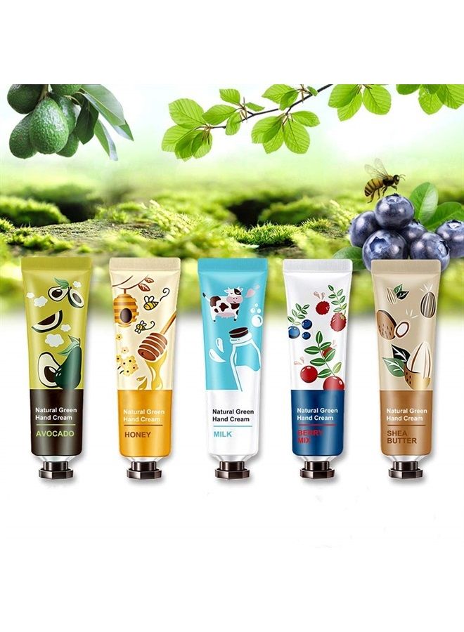 QUNGCO 10 Pack Natural Plant Fragrance Moisturizing Hand Cream for Dry Hands, Stocking Stuffers Gift Set With Shea Butter And Aloe For Men And Women,Travel Size Lotion-30ml  - Image 4